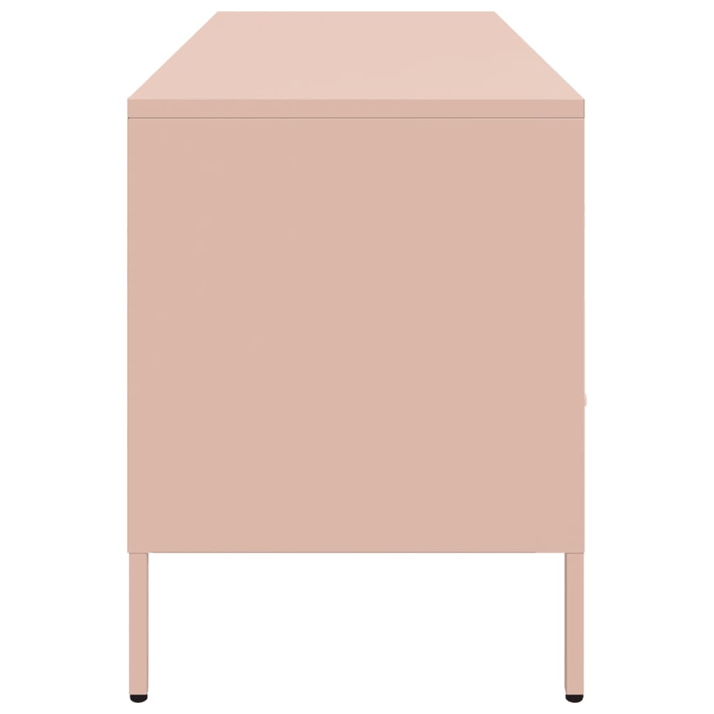 Meuble TV rose 100,5x39x50,5 cm acier - XIOS
