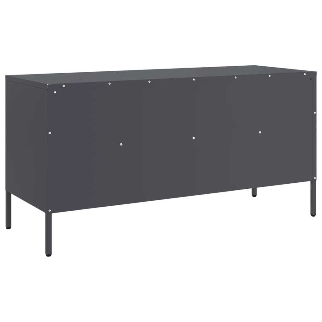 Meuble TV anthracite 100,5x39x50,5 cm acier - XIOS