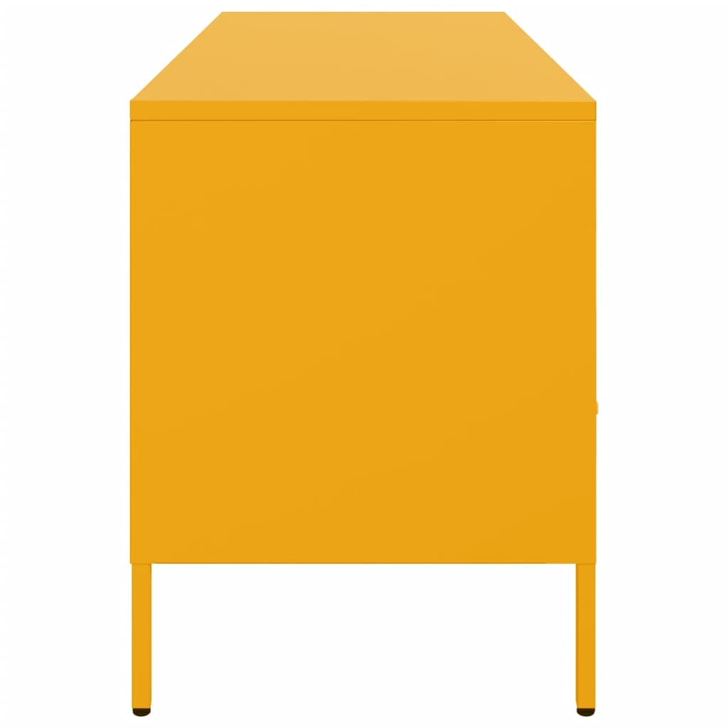 Meuble TV jaune moutarde 100,5x39x50,5 cm acier - XIOS