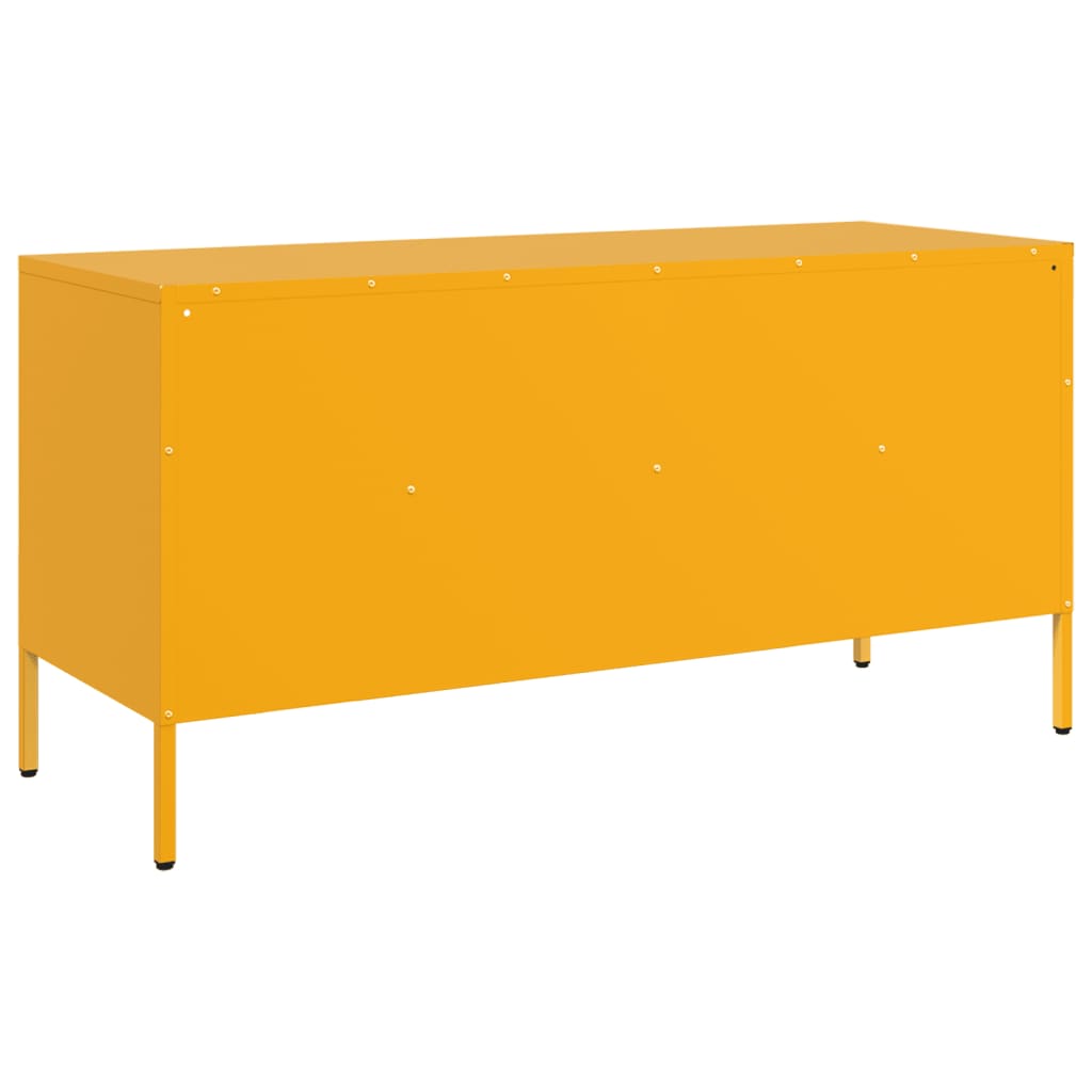 Meuble TV jaune moutarde 100,5x39x50,5 cm acier - XIOS