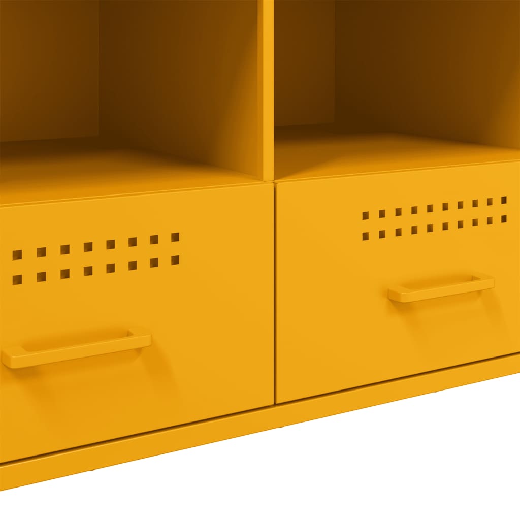Meuble TV jaune moutarde 100,5x39x50,5 cm acier - XIOS