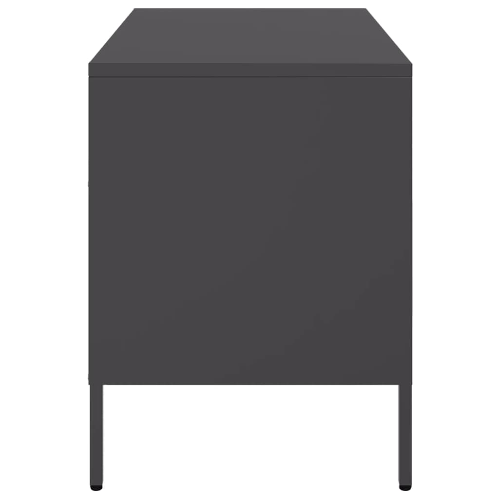 Meuble TV noir 68x39x50,5 cm acier - XIOS