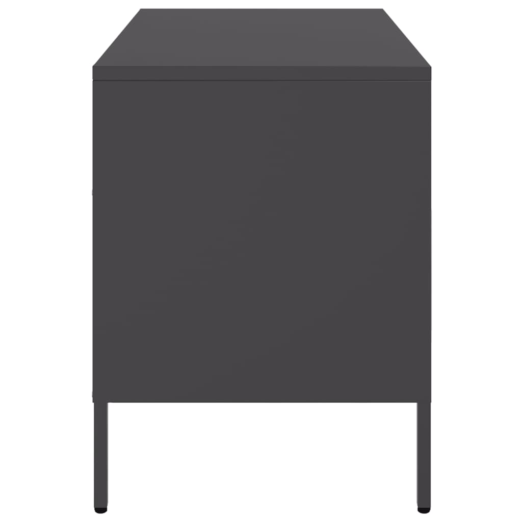 Meubles TV 2 pcs noir 68x39x50,5 cm acier - XIOS
