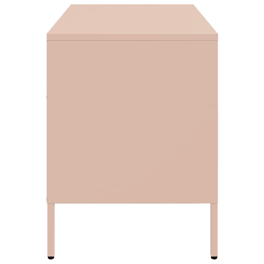 Meuble TV rose 68x39x50,5 cm acier - XIOS