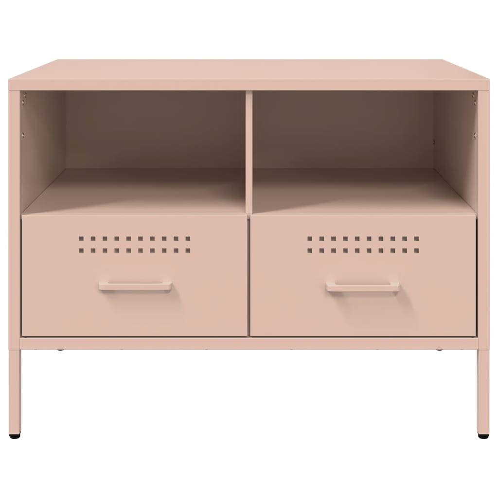 Meubles TV 2 pcs rose 68x39x50,5 cm acier - XIOS