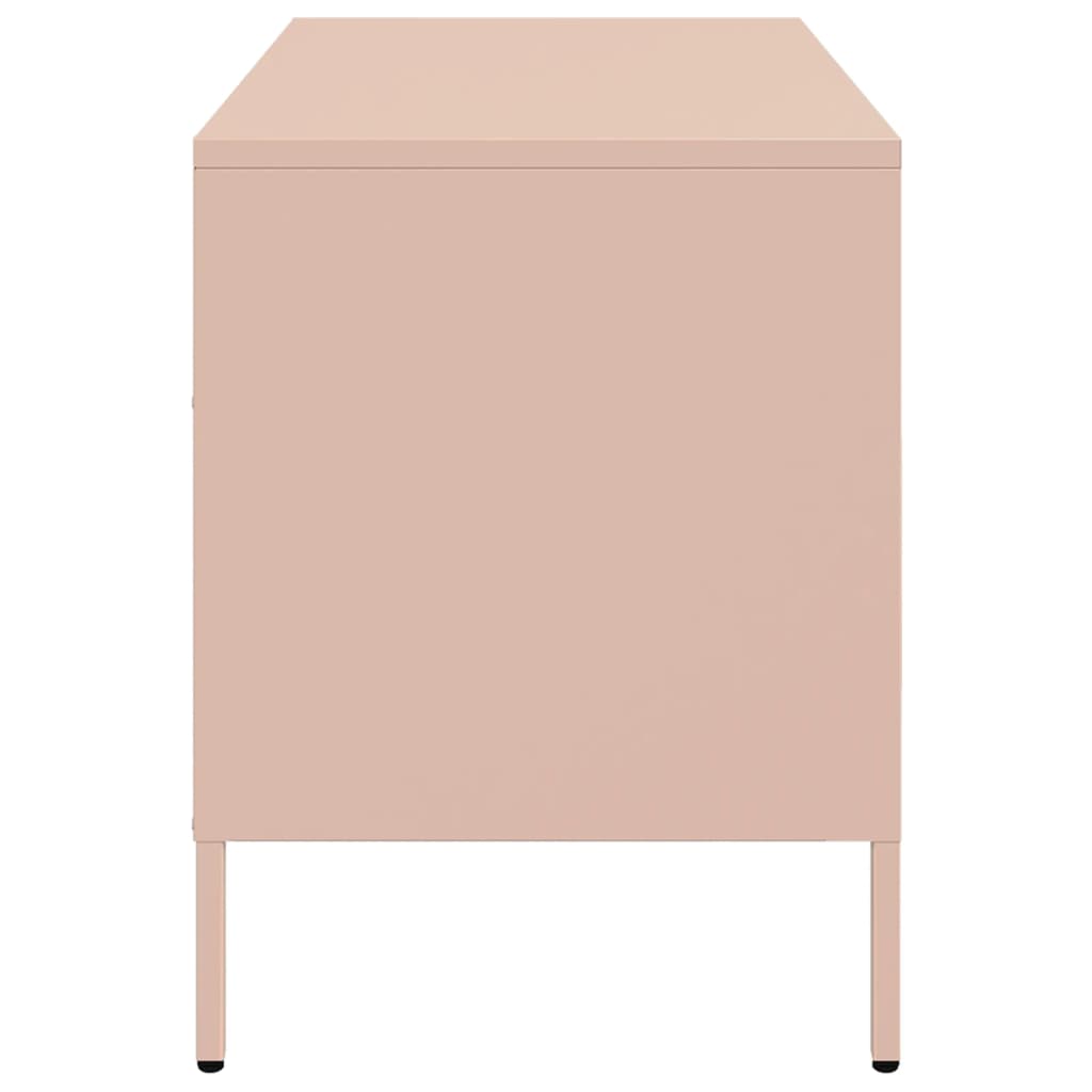 Meubles TV 2 pcs rose 68x39x50,5 cm acier - XIOS