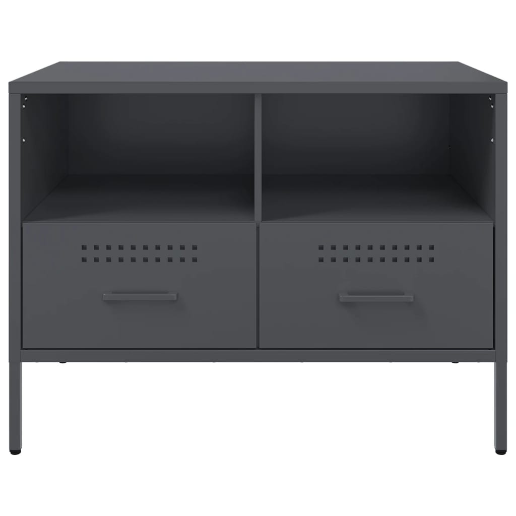 Meubles TV 2 pcs anthracite 68x39x50,5 cm acier - XIOS