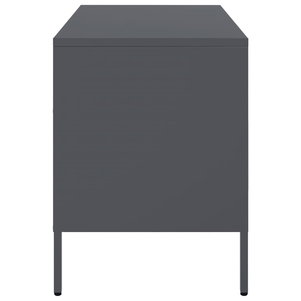 Meubles TV 2 pcs anthracite 68x39x50,5 cm acier - XIOS