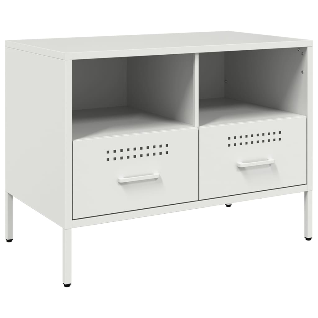 Meubles TV 2 pcs blanc 68x39x50,5 cm acier - XIOS