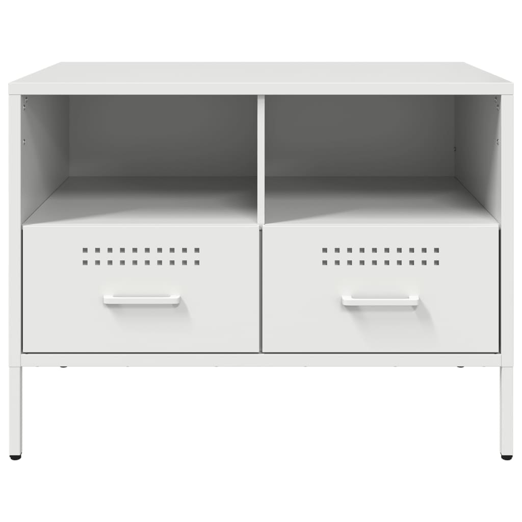 Meubles TV 2 pcs blanc 68x39x50,5 cm acier - XIOS