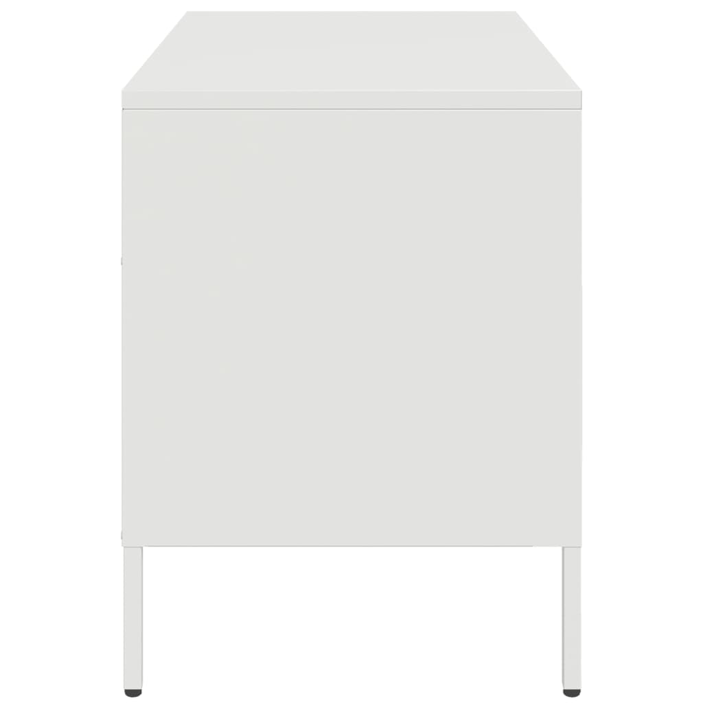 Meubles TV 2 pcs blanc 68x39x50,5 cm acier - XIOS