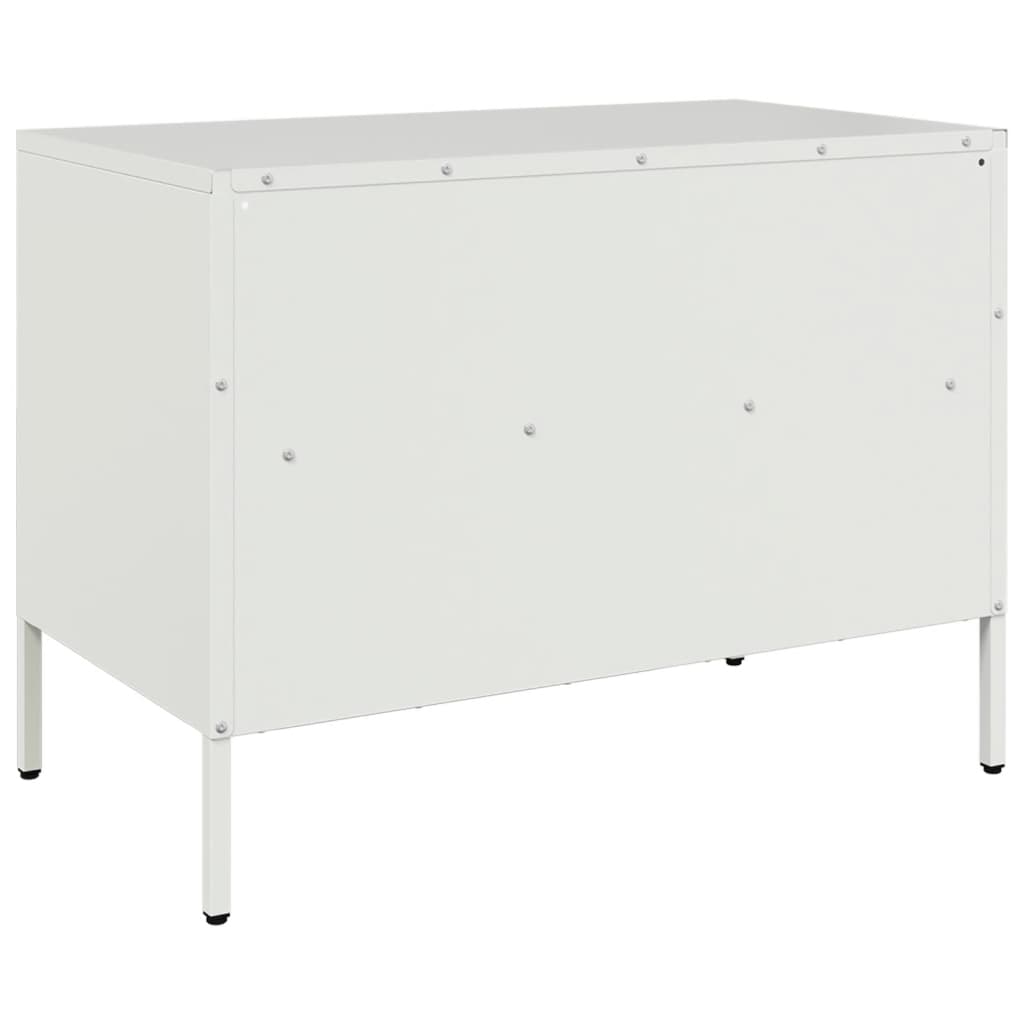 Meubles TV 2 pcs blanc 68x39x50,5 cm acier - XIOS