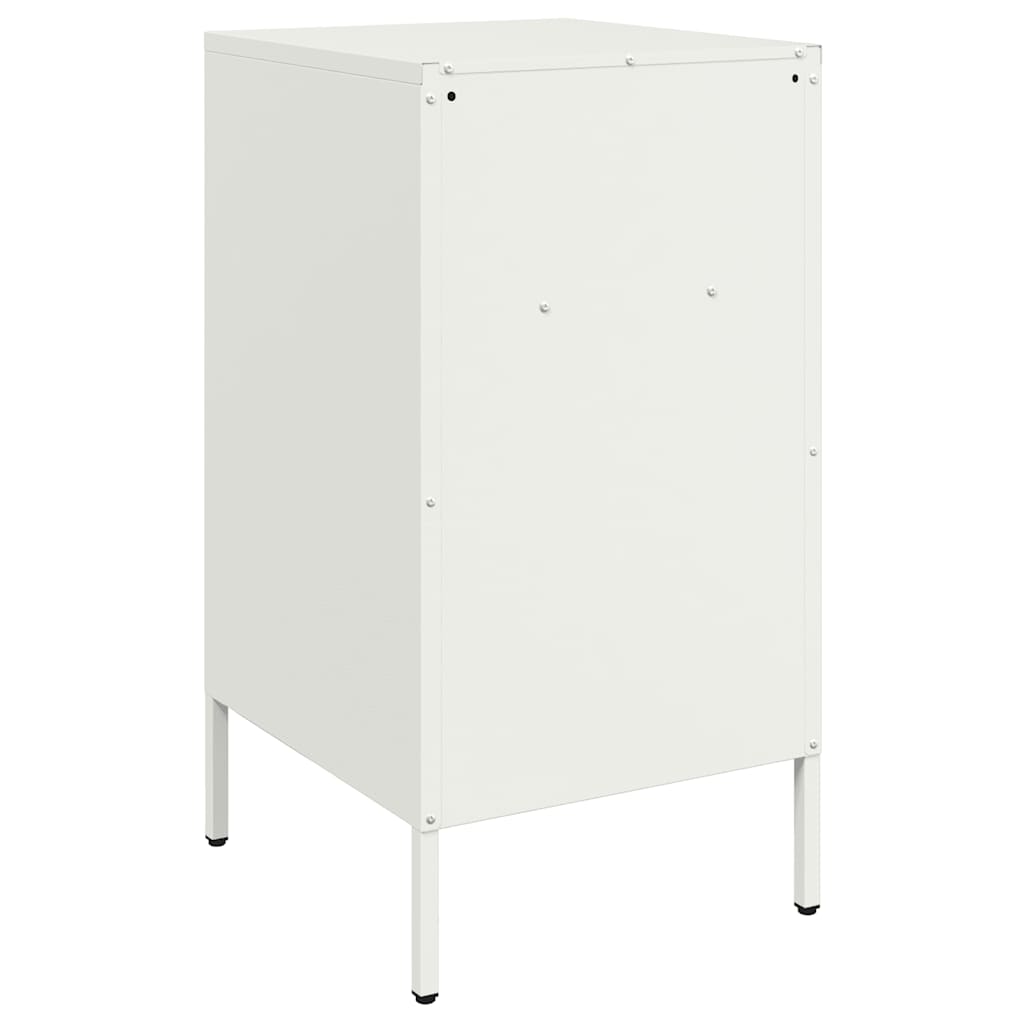 Tables de chevet 2 pcs blanc 36x39x68 cm acier - XIOS