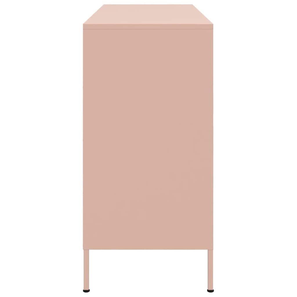 Buffet rose 100,5x39x79 cm acier - XIOS