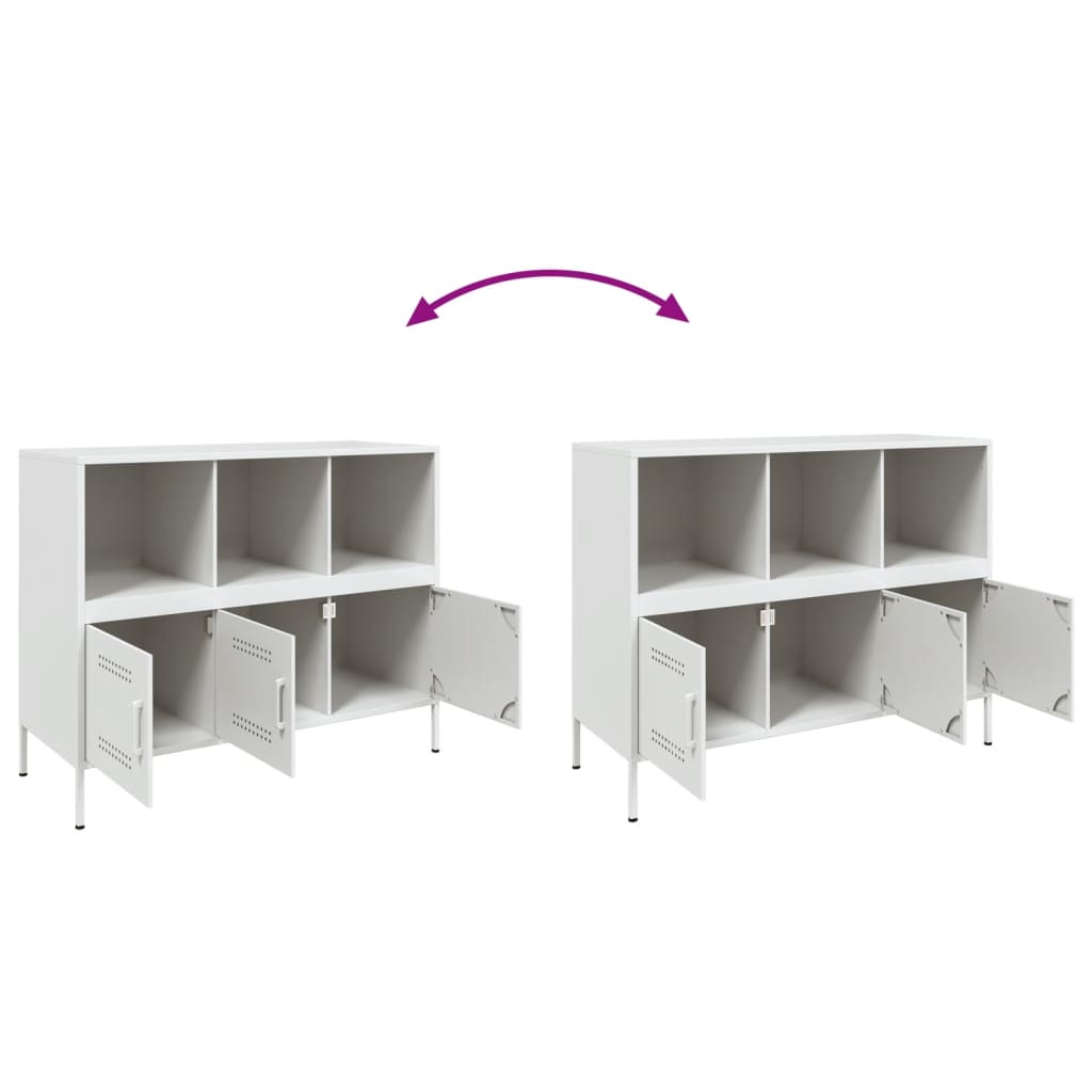 Buffet blanc 100,5x39x79 cm acier - XIOS