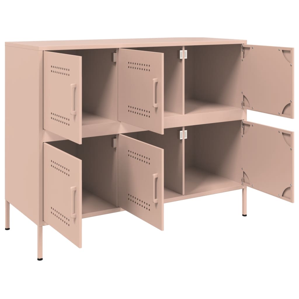 Buffet rose 100,5x39x79 cm acier - XIOS