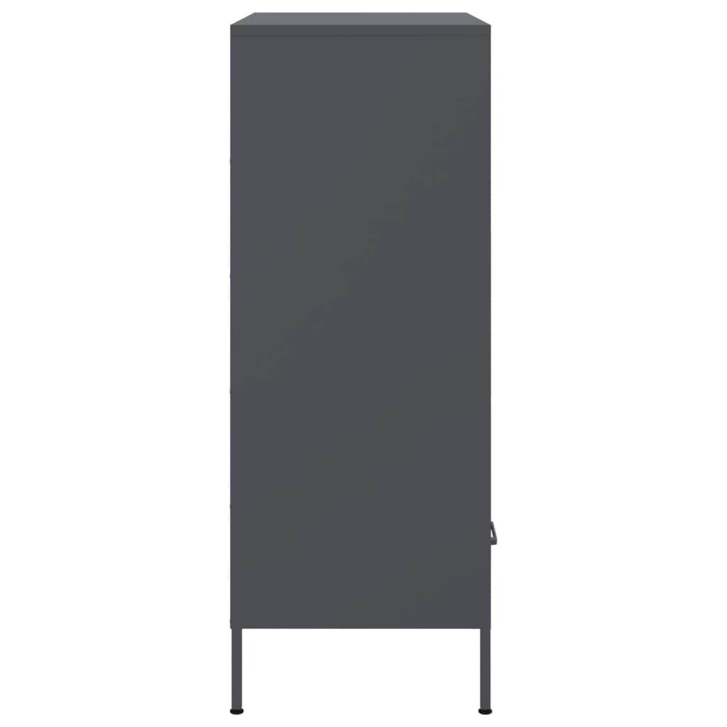 Buffet haut anthracite 68x39x101,5 cm acier - XIOS