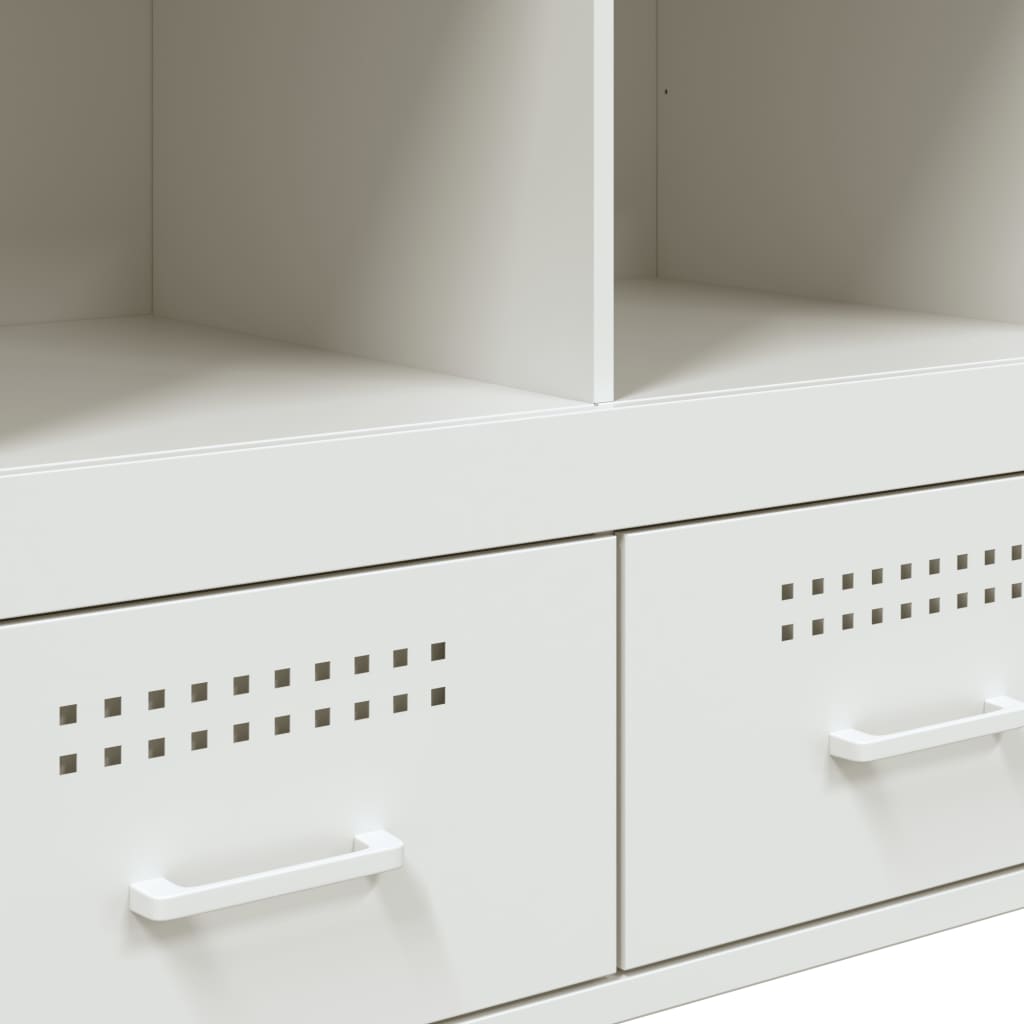 Buffet haut blanc 68x39x101,5 cm acier - XIOS