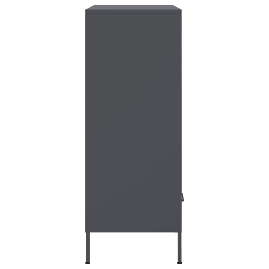 Buffet haut anthracite 68x39x101,5 cm acier - XIOS