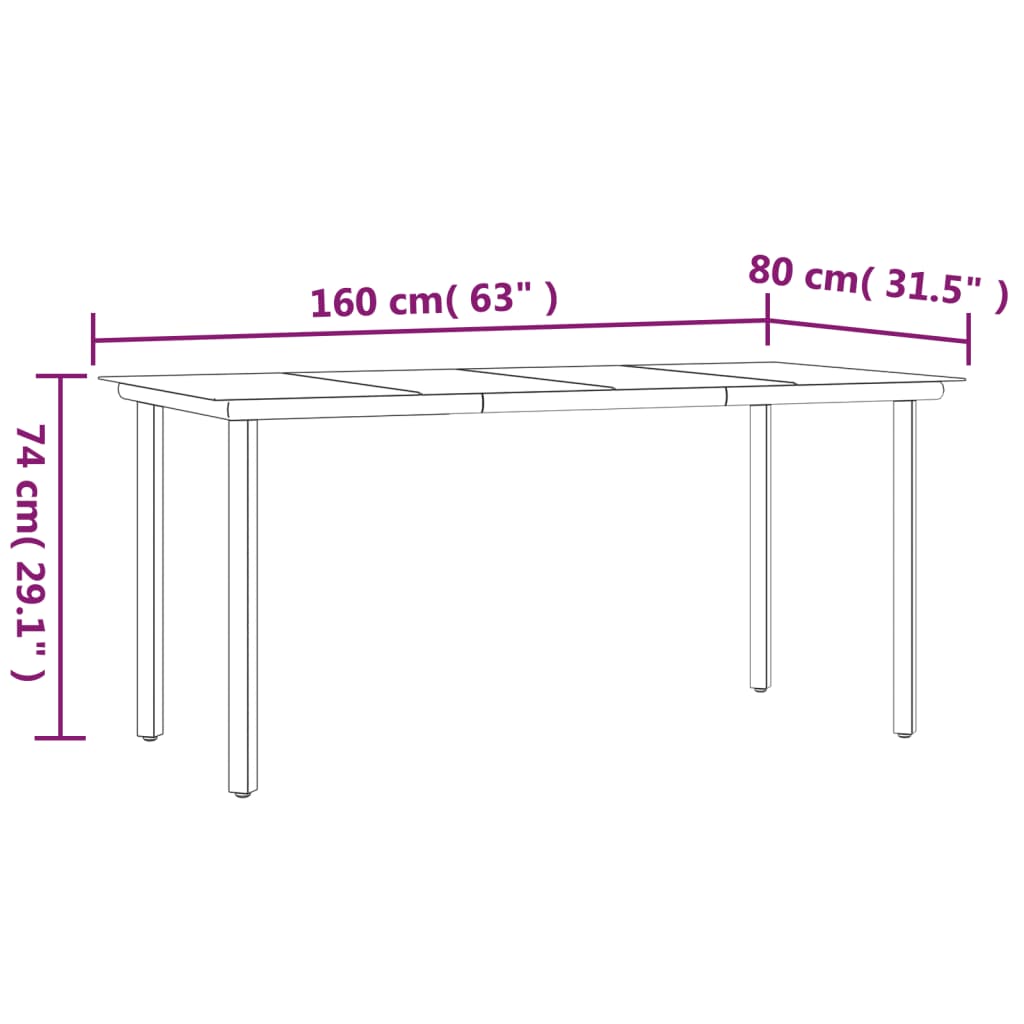 Ensemble à manger de jardin 5 pcs et coussins marron poly rotin