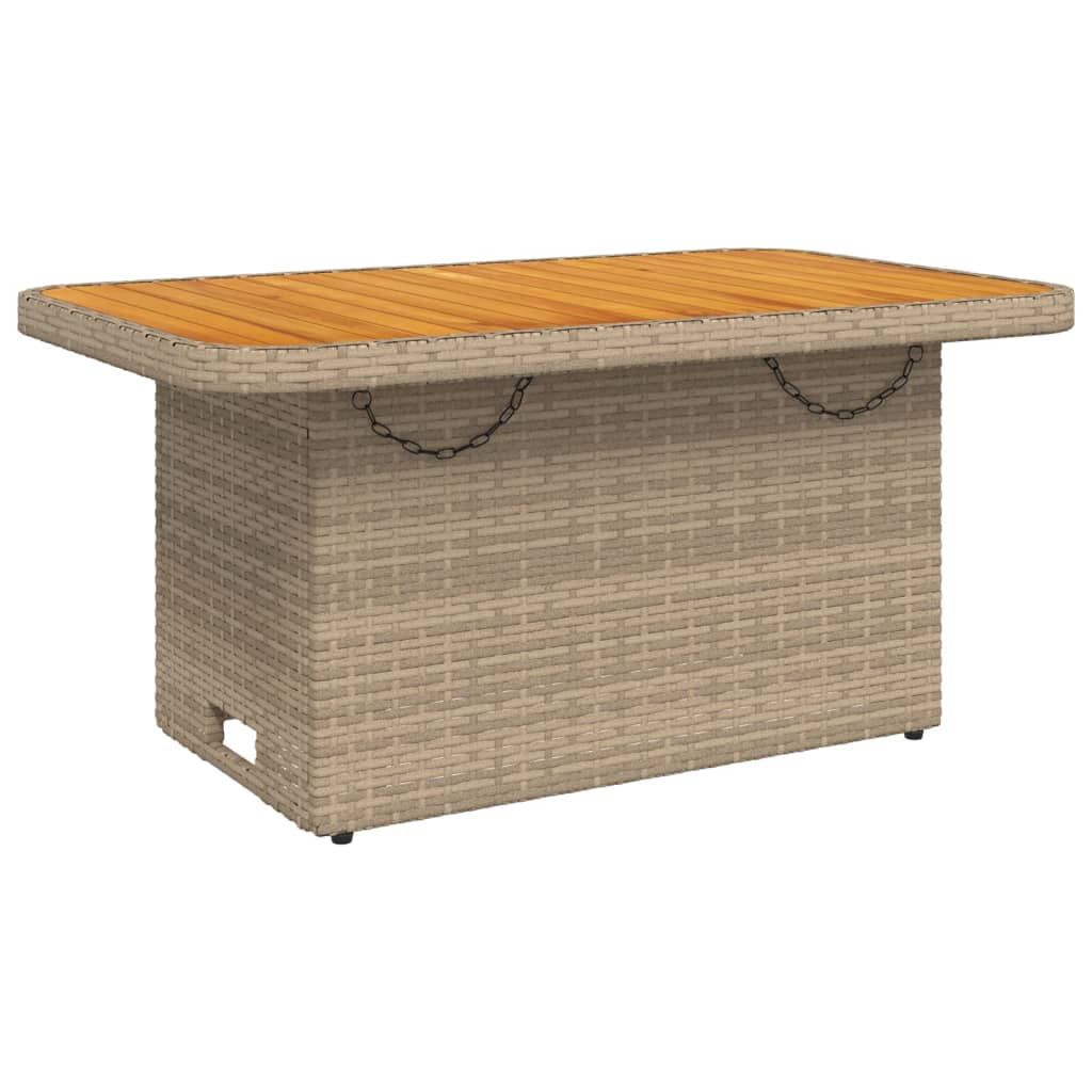 Salon de jardin avec coussins 3 pcs beige résine tressée