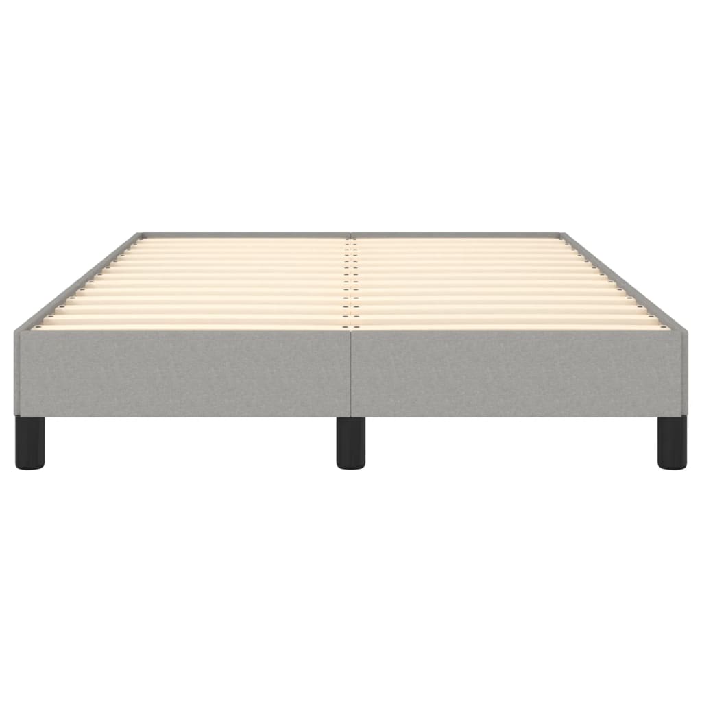 Cadre de lit sans matelas gris clair 120x190 cm tissu - XIOS