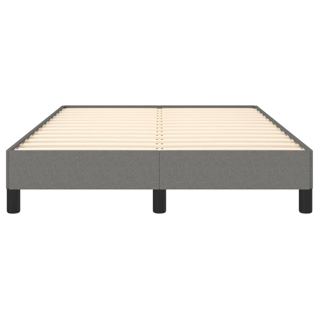 Cadre de lit sans matelas gris foncé 120x190 cm tissu - XIOS