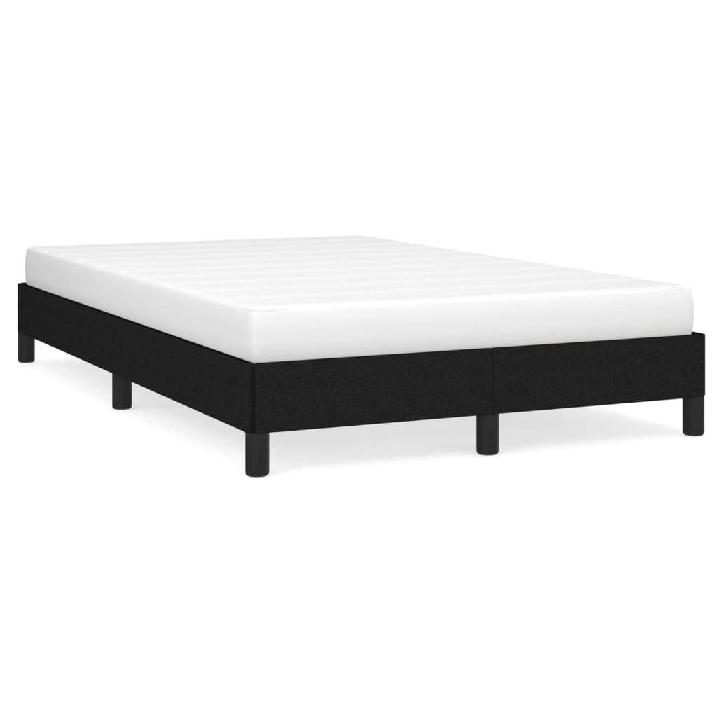 Cadre de lit sans matelas noir 120x190 cm tissu - XIOS