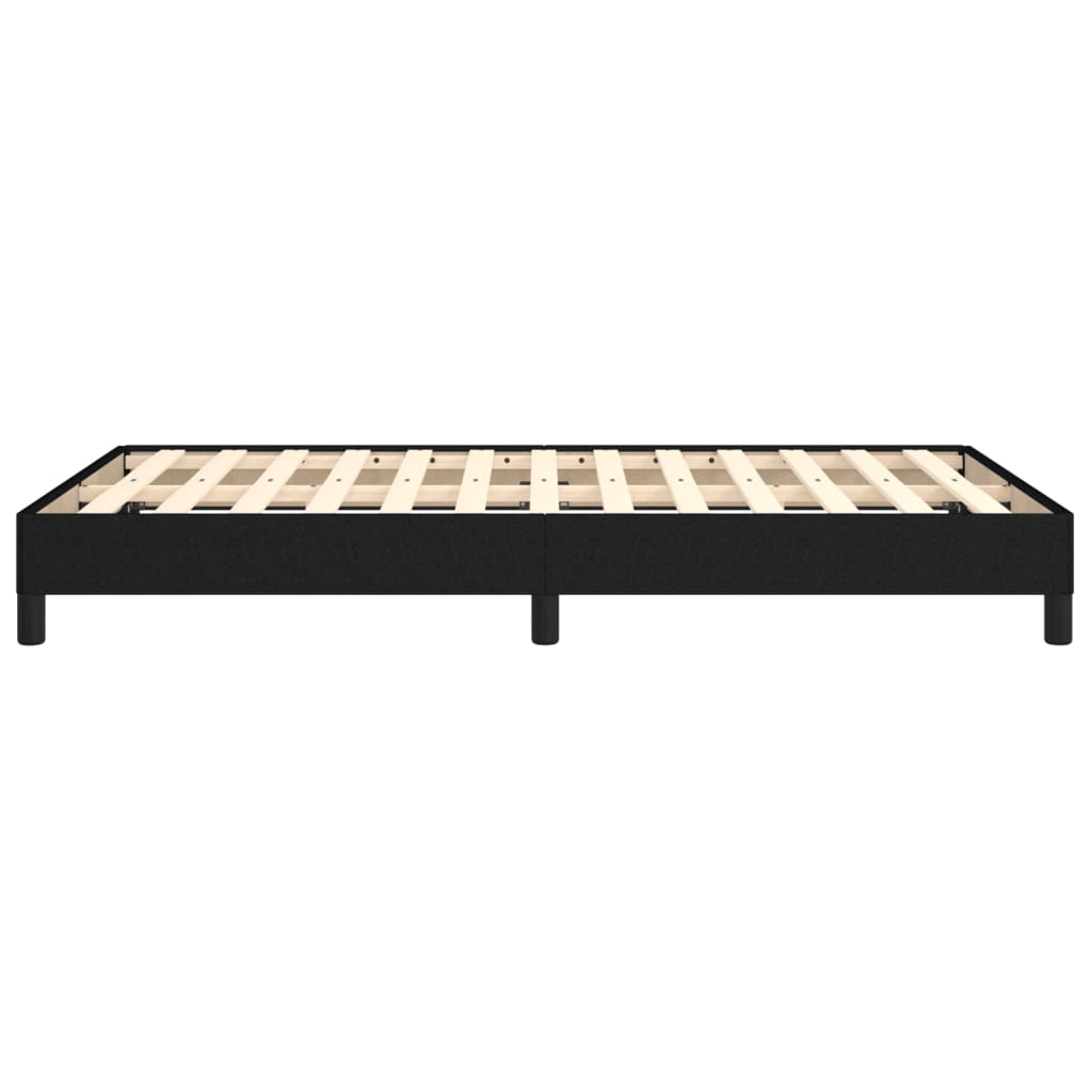 Cadre de lit sans matelas noir 120x190 cm tissu - XIOS