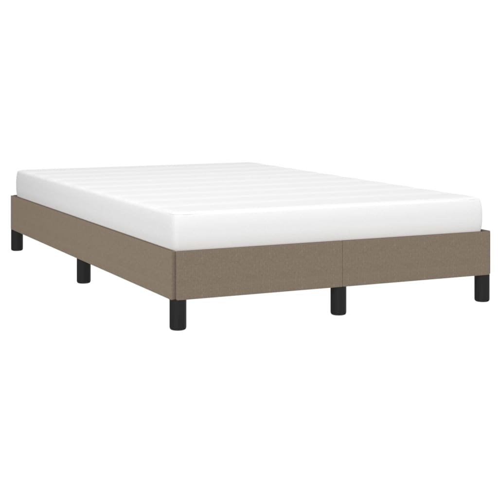 Cadre de lit sans matelas taupe 120x190 cm tissu - XIOS