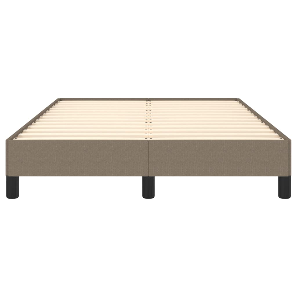 Cadre de lit sans matelas taupe 120x190 cm tissu - XIOS
