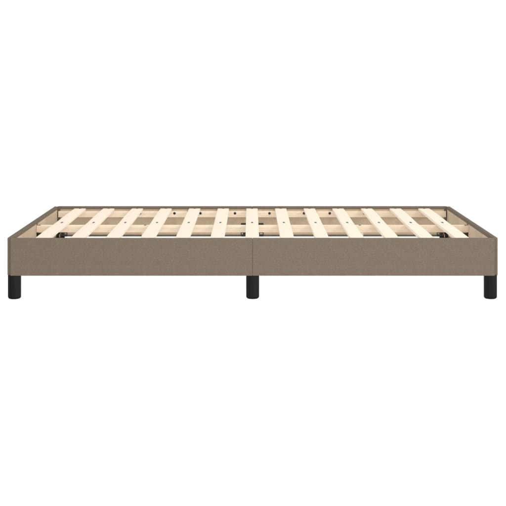 Cadre de lit sans matelas taupe 120x190 cm tissu - XIOS
