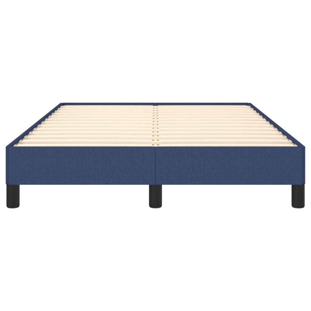 Cadre de lit sans matelas bleu 120x190 cm tissu - XIOS