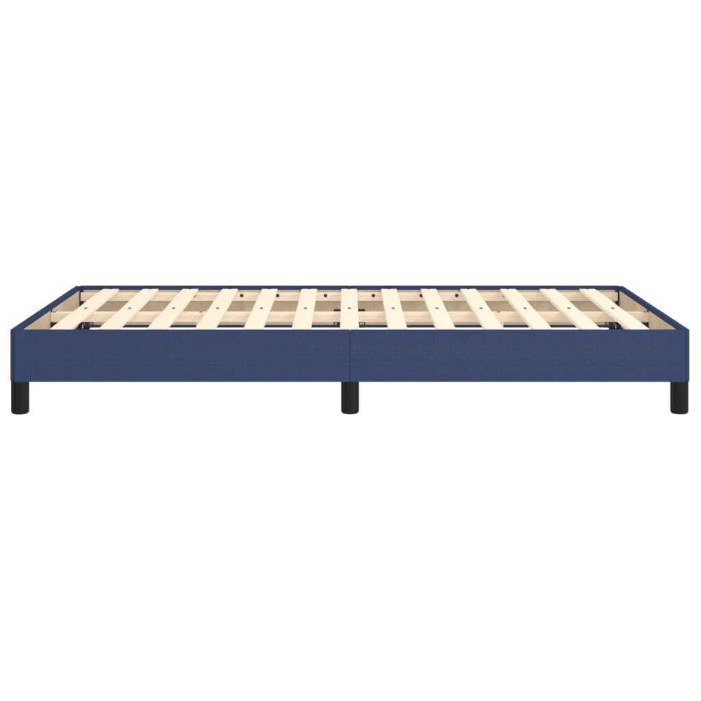 Cadre de lit sans matelas bleu 120x190 cm tissu - XIOS