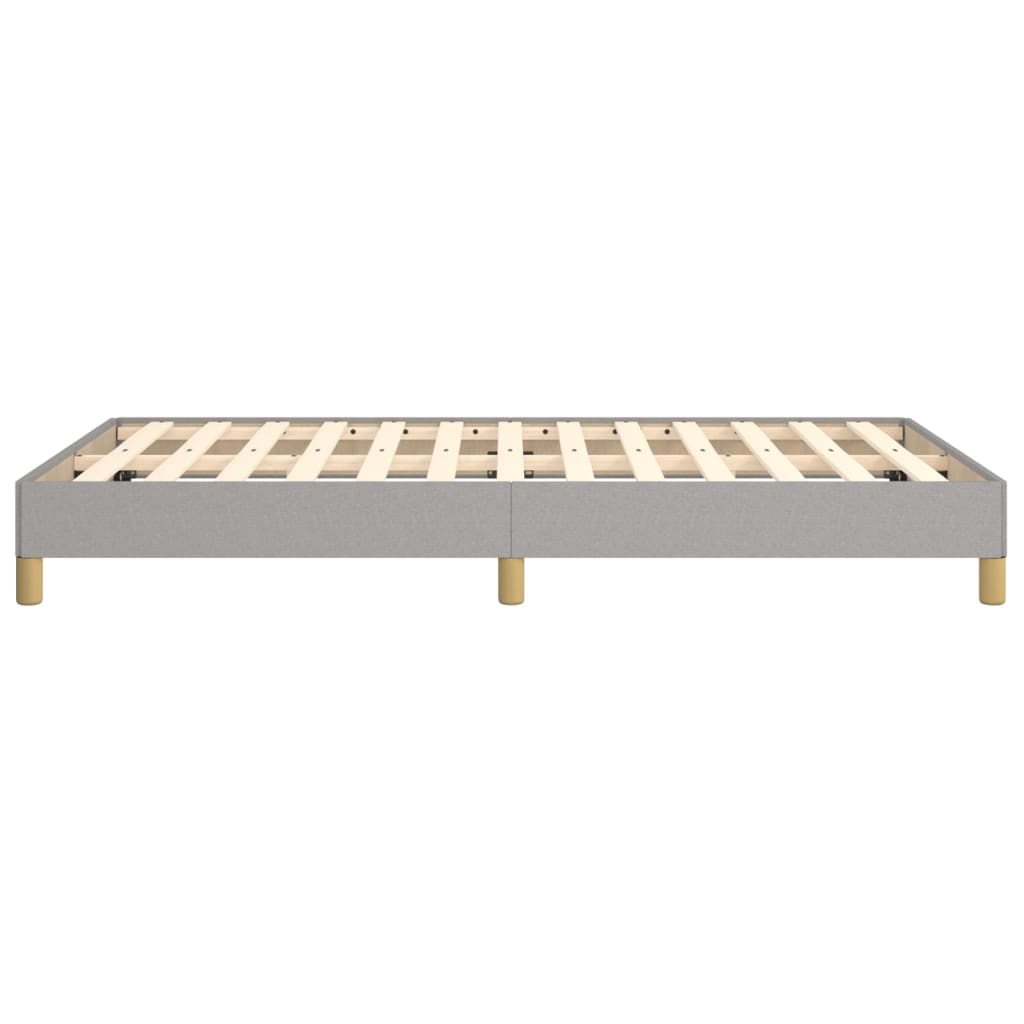 Cadre de lit sans matelas gris clair 120x190 cm tissu - XIOS