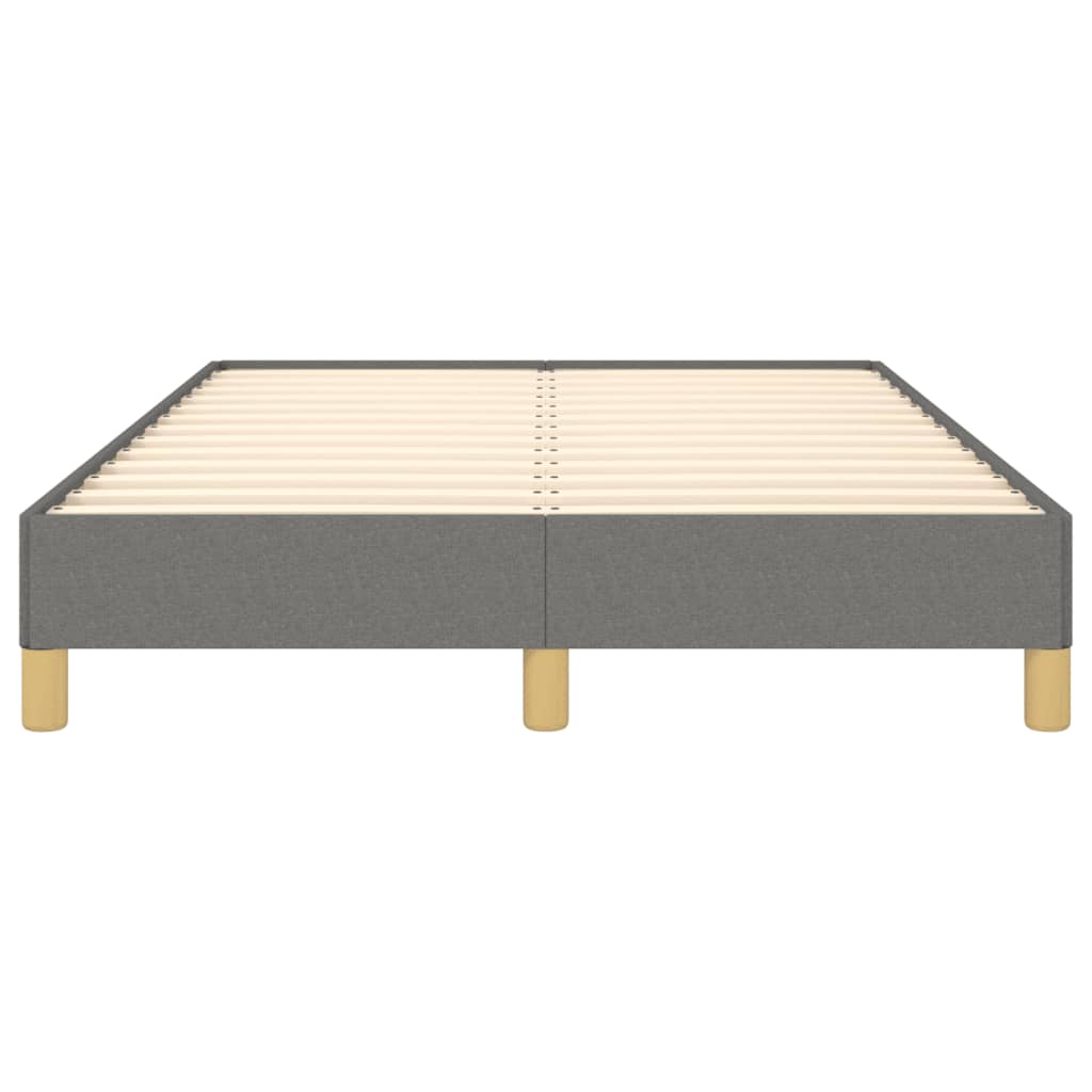Cadre de lit sans matelas gris foncé 120x190 cm tissu - XIOS