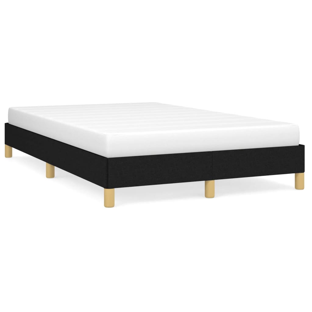 Cadre de lit noir 120x190 cm tissu Lits & cadres de lit vidaXL   