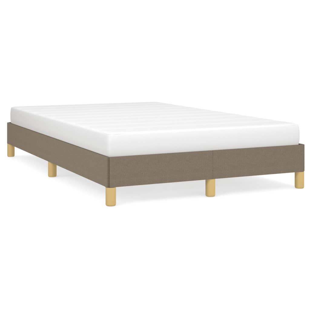 Cadre de lit sans matelas taupe 120x190 cm tissu - XIOS