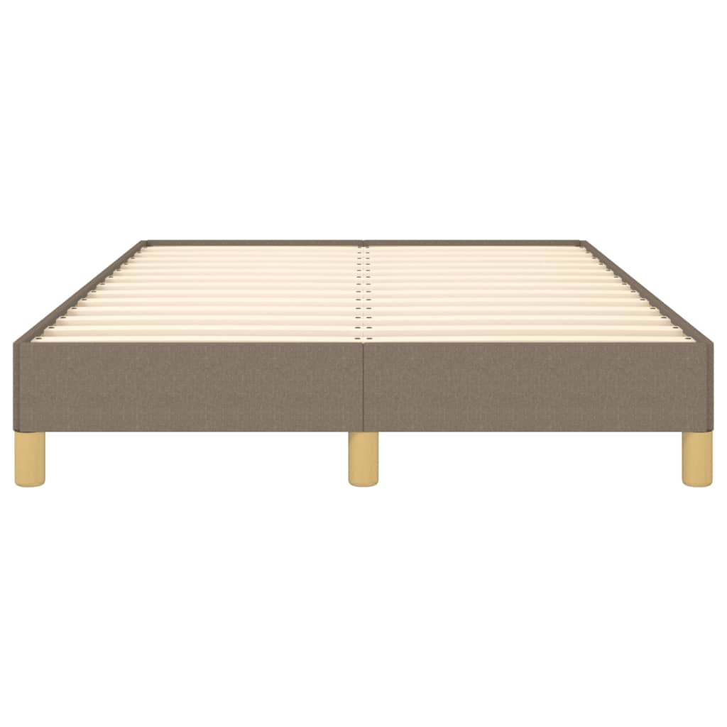 Cadre de lit sans matelas taupe 120x190 cm tissu - XIOS