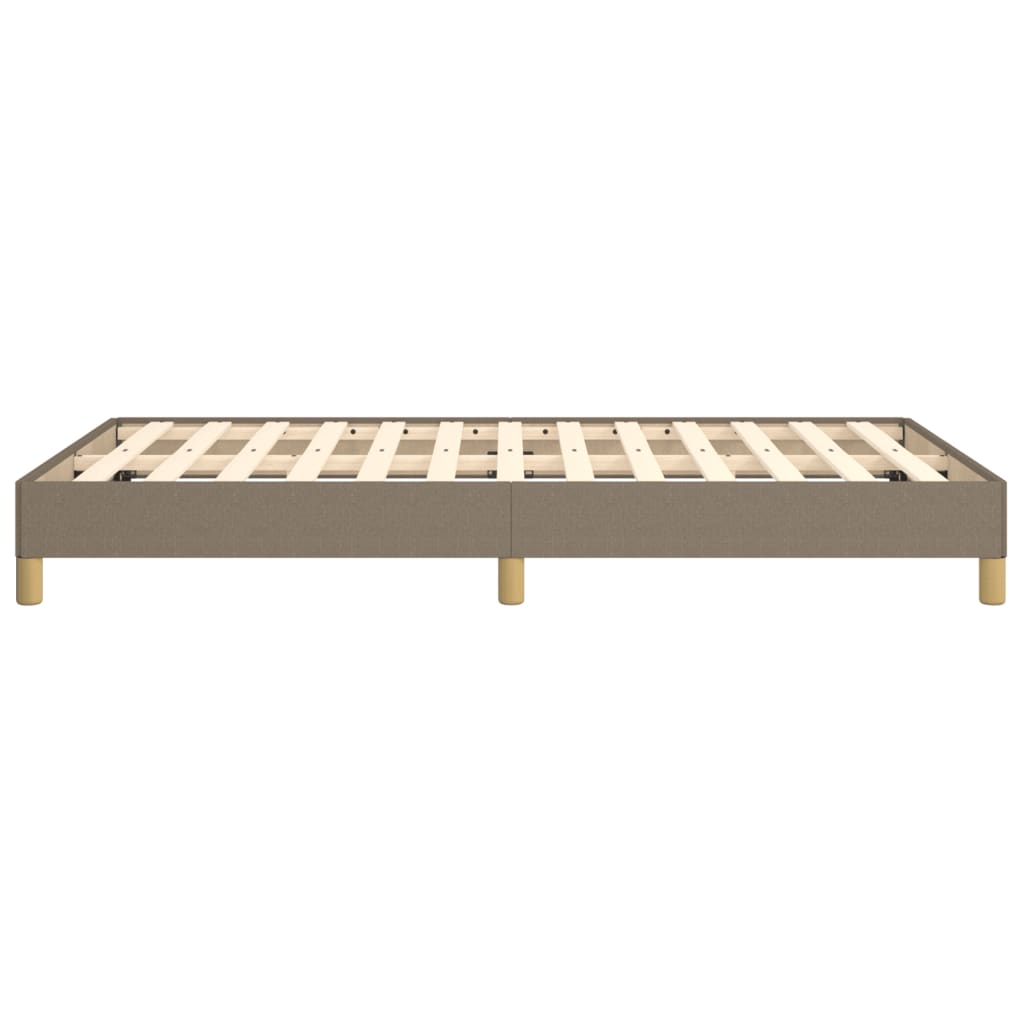 Cadre de lit sans matelas taupe 120x190 cm tissu - XIOS