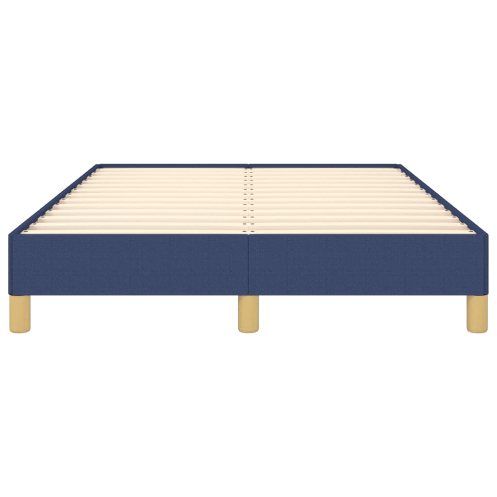 Cadre de lit sans matelas bleu 120x190 cm tissu - XIOS