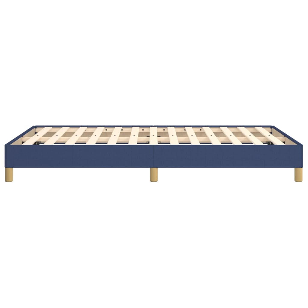 Cadre de lit sans matelas bleu 120x190 cm tissu - XIOS