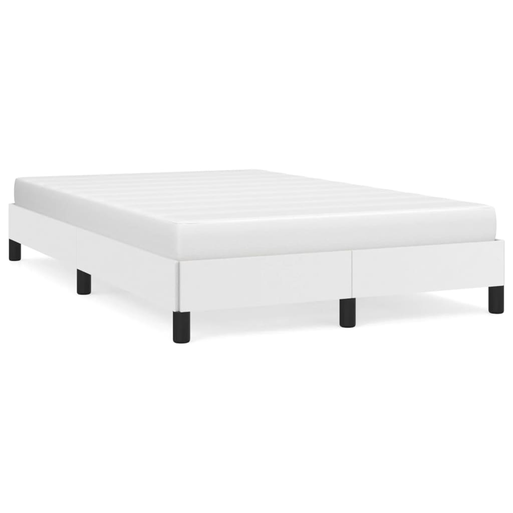 Cadre de lit sans matelas blanc 120x190 cm similicuir - XIOS