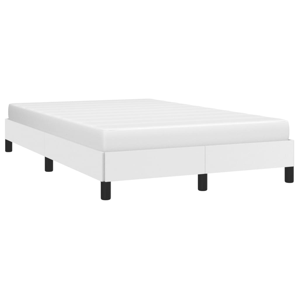 Cadre de lit sans matelas blanc 120x190 cm similicuir - XIOS
