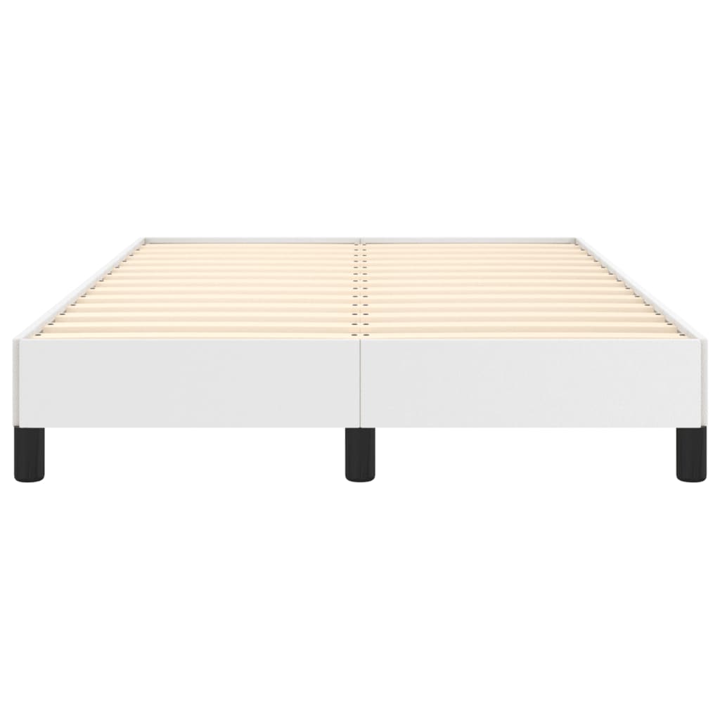 Cadre de lit sans matelas blanc 120x190 cm similicuir - XIOS