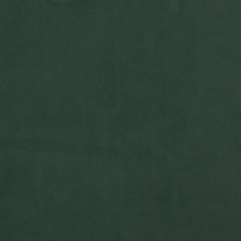 Cadre de lit sans matelas vert foncé 120x190 cm velours - XIOS