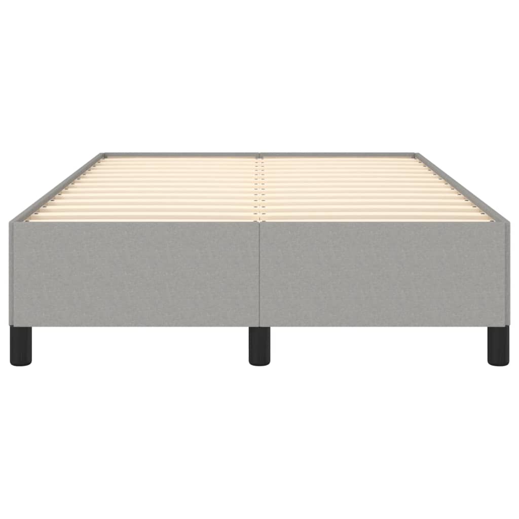 Cadre de lit sans matelas gris clair 120x190 cm tissu - XIOS