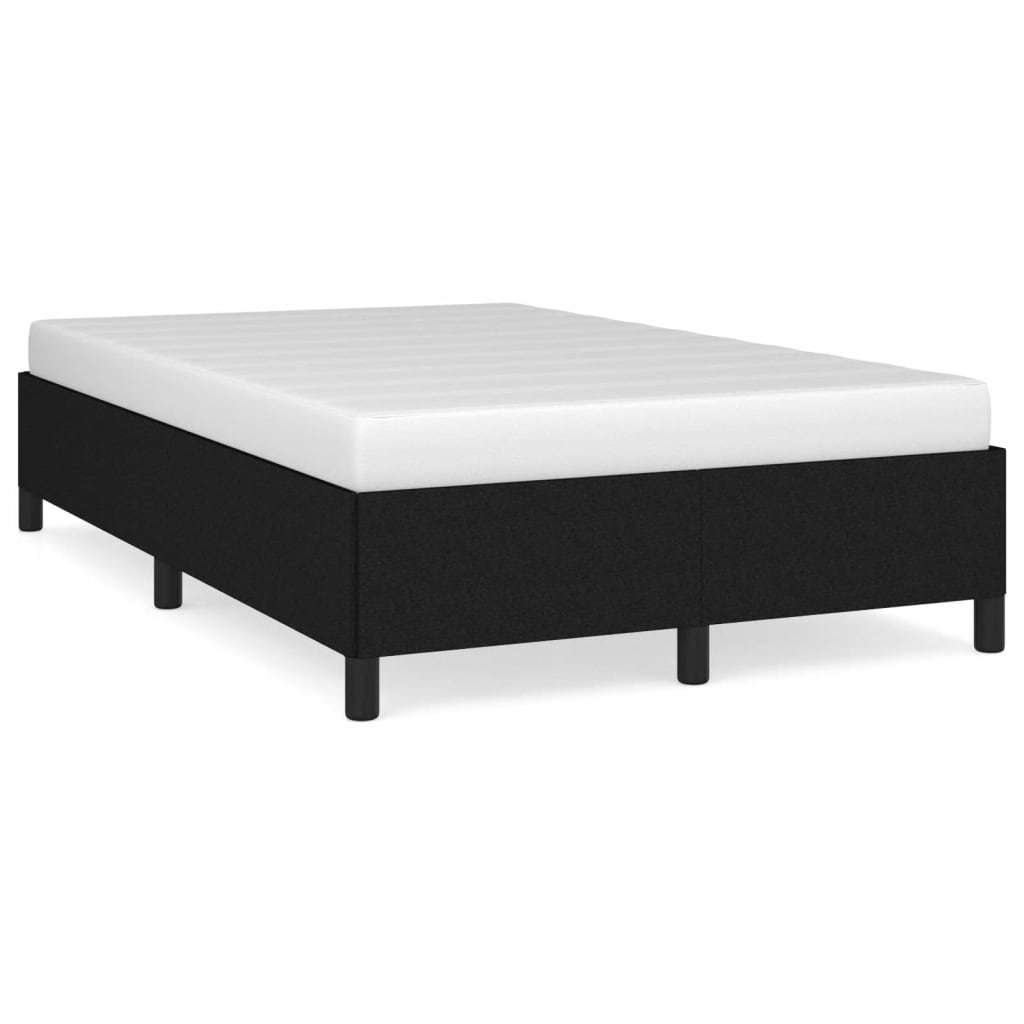 Cadre de lit sans matelas noir 120x190 cm tissu - XIOS