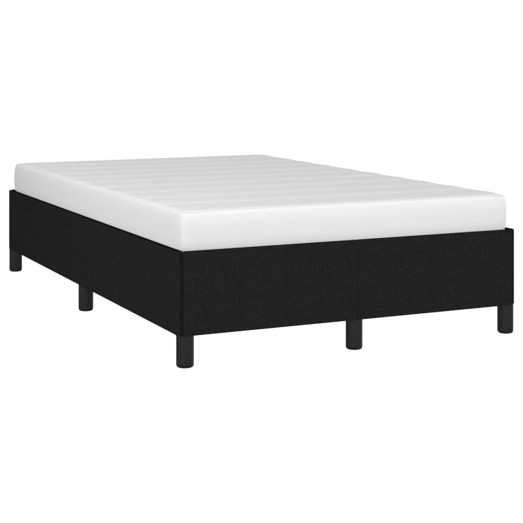 Cadre de lit sans matelas noir 120x190 cm tissu - XIOS