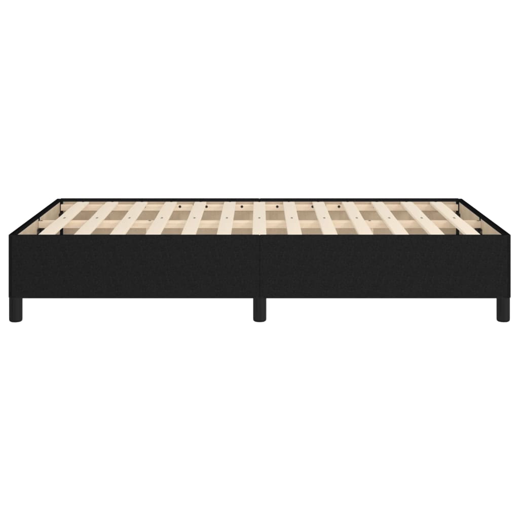Cadre de lit sans matelas noir 120x190 cm tissu - XIOS